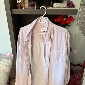 Pink Striped Button-Up Shirt